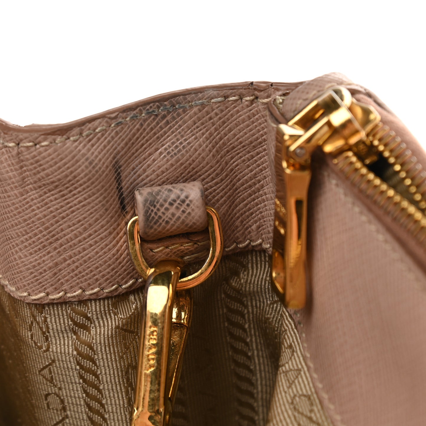 Saffiano Small Galleria Double Zip Tote Cammeo
