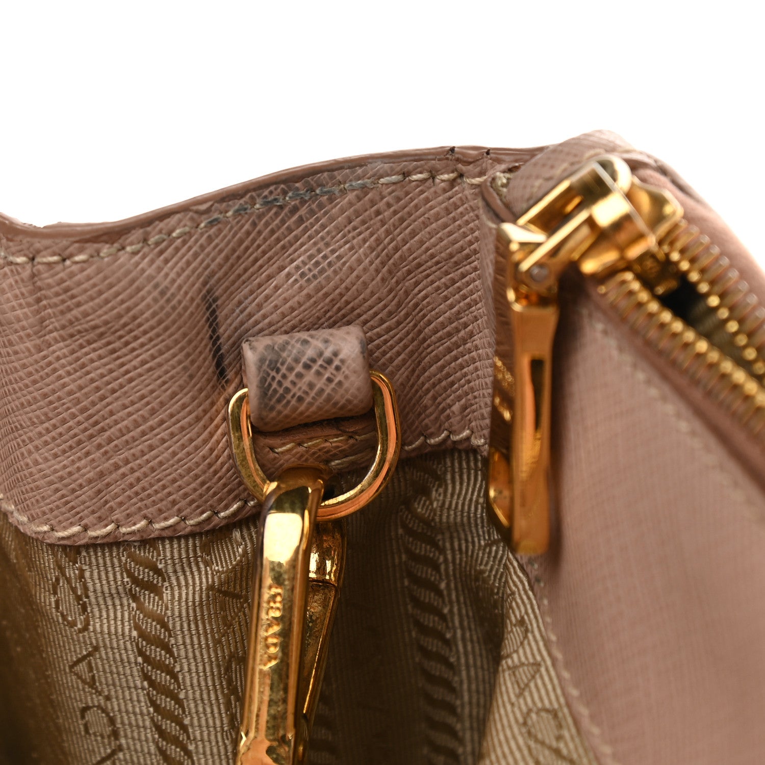 Prada Saffiano Small Galleria Double Zip Tote Cammeo 11 of 12