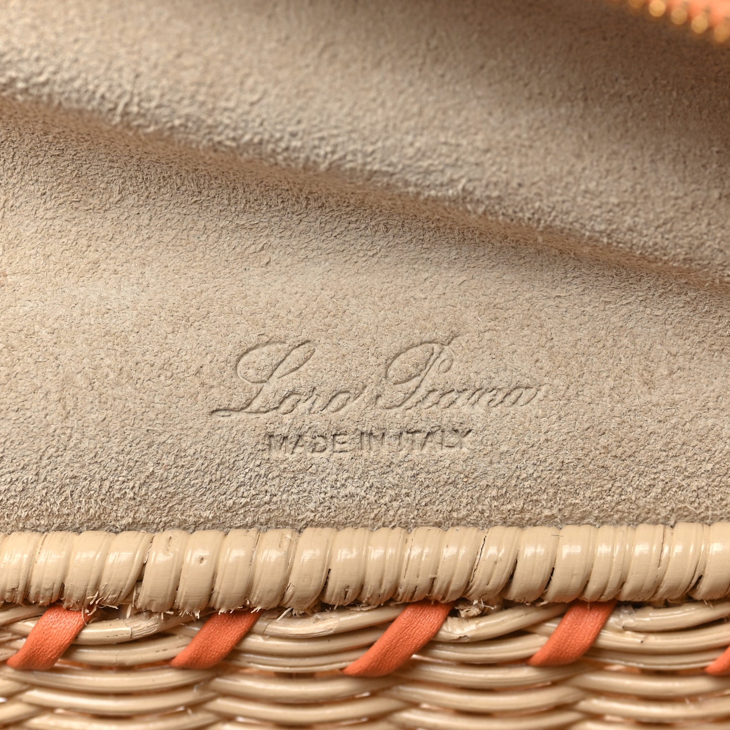 Wicker Calfskin L19 Extra Pocket Pouch Sun Kissed