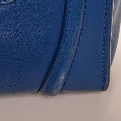 Celine Smooth Calfskin Mini Luggage Electric Blue 8 of 26