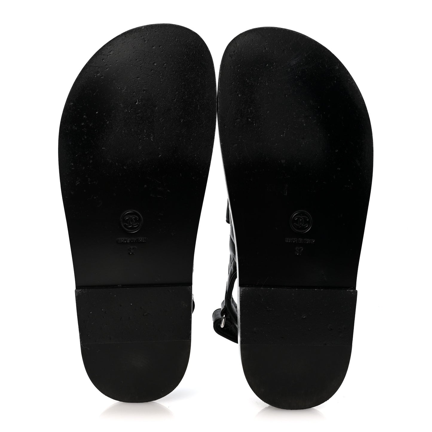 Lambskin Velcro Dad Sandals 37 So Black