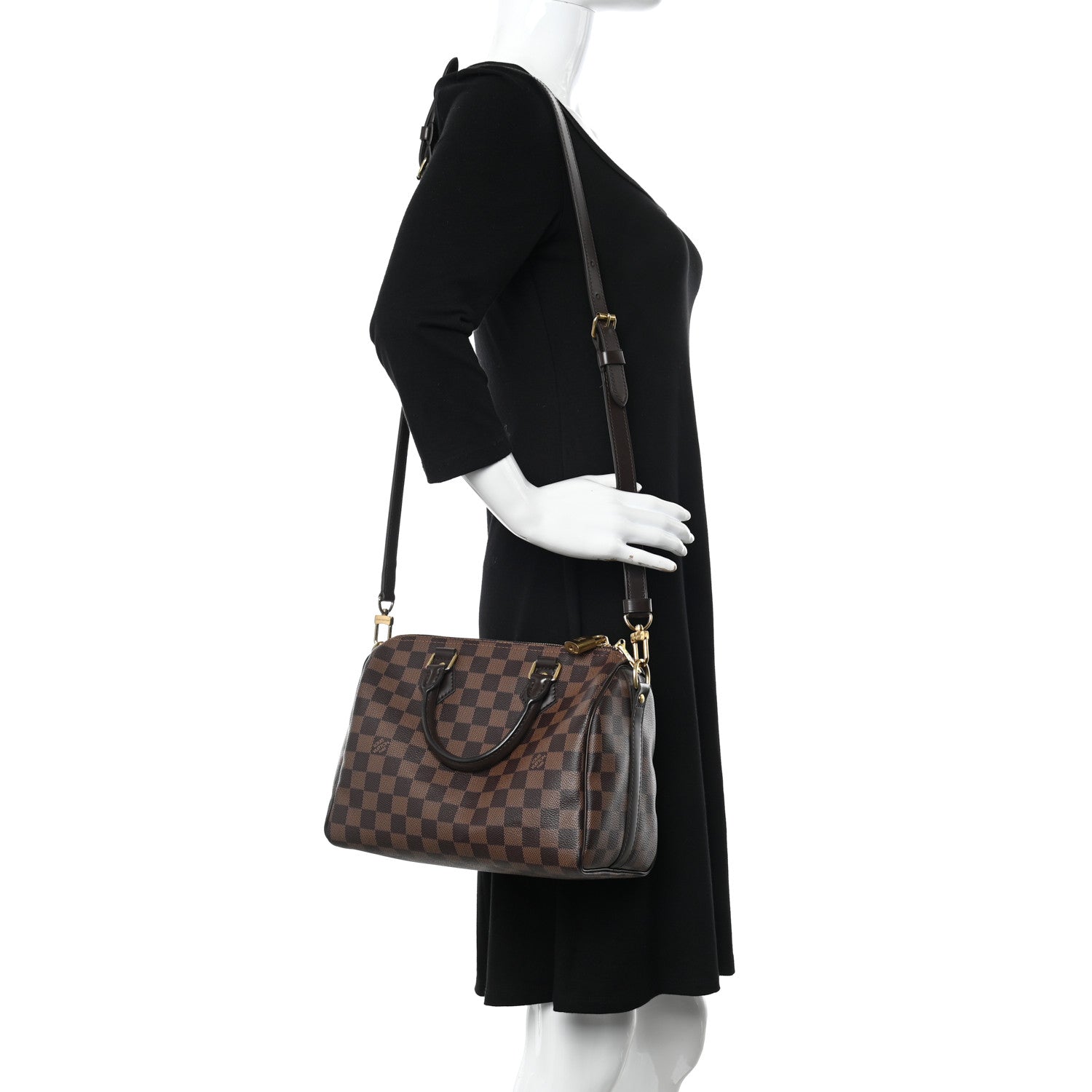 Louis Vuitton Damier Ebene Speedy Bandouliere 25 2 of 22