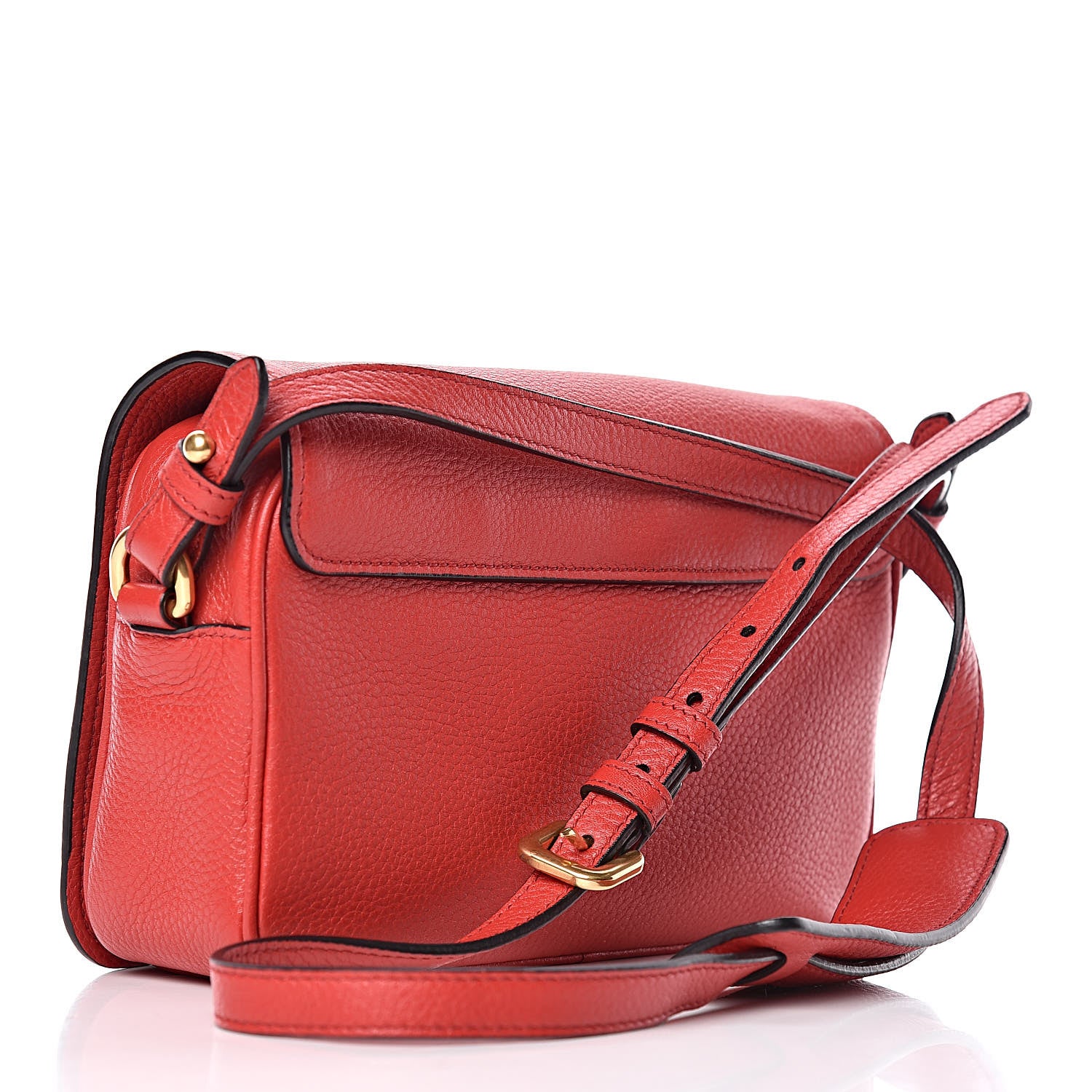 Prada Vitello Phenix Flap Crossbody Rosso 3 of 10