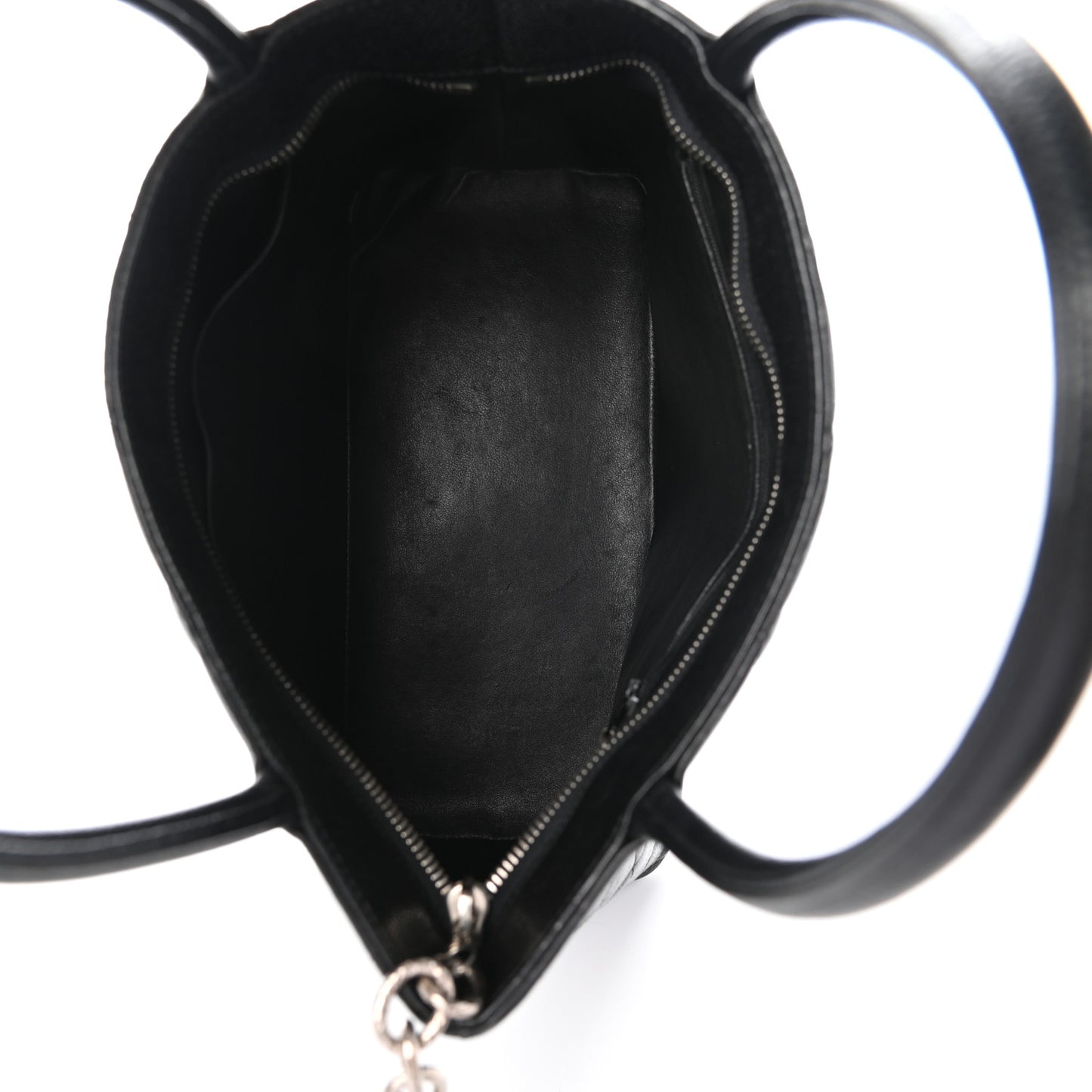 Caviar Quilted Medallion Tote Black