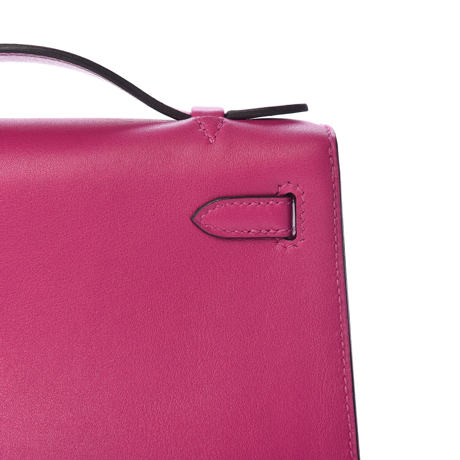 Hermes Swift Kelly Pochette Clutch Rose Pourpre 22 of 28