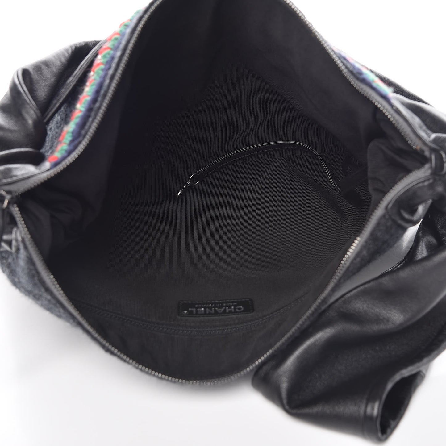 Lambskin Wool Small Girl Bag Multicolor Black