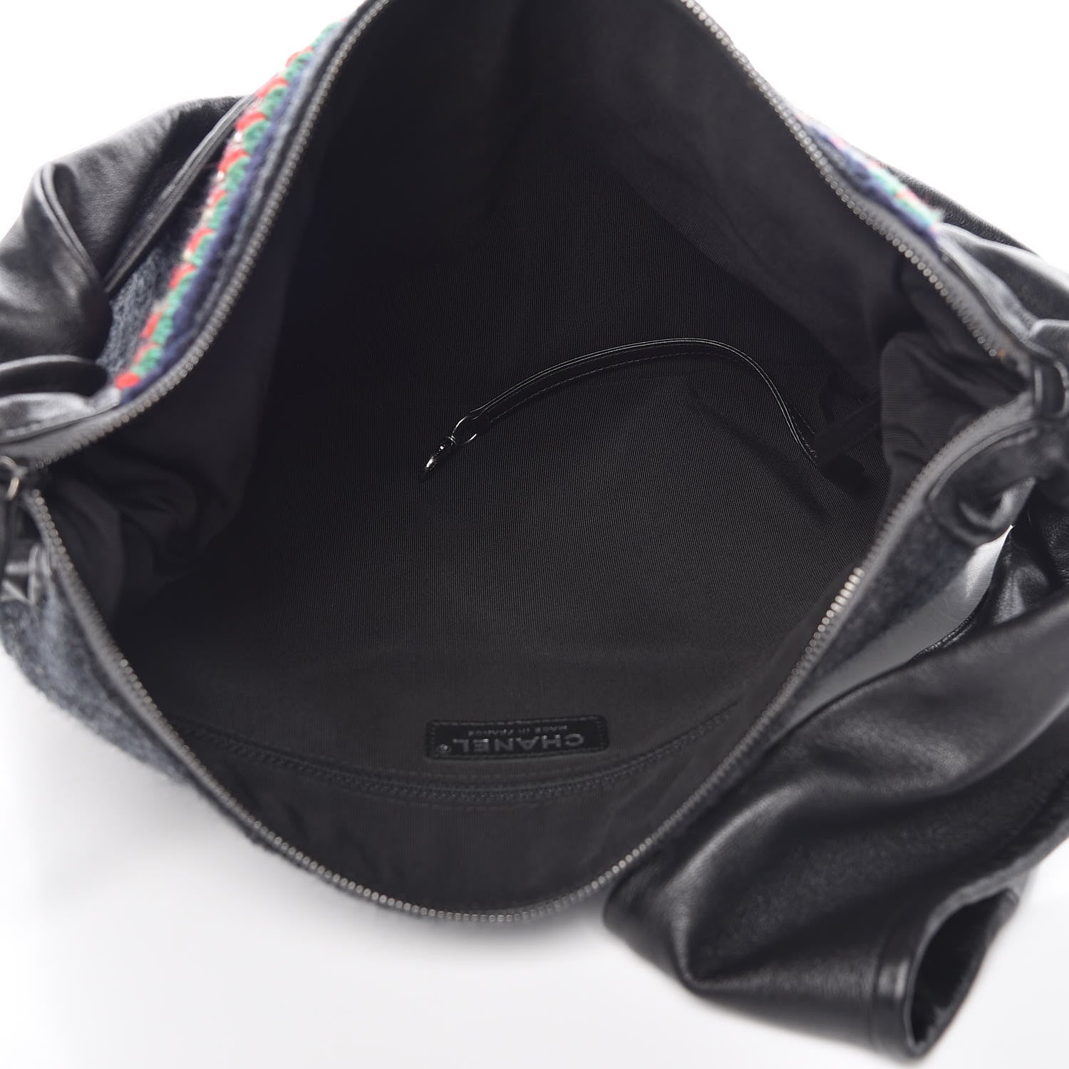 Chanel Lambskin Wool Small Girl Bag Multicolor Black 5 of 7