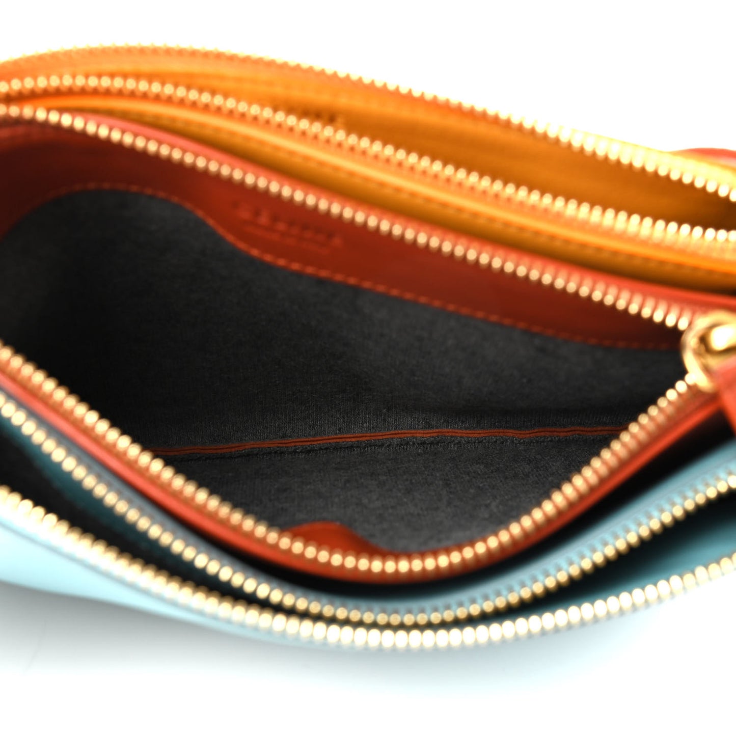 Lambskin Small Multicolor Trio Crossbody Bag Antarctic