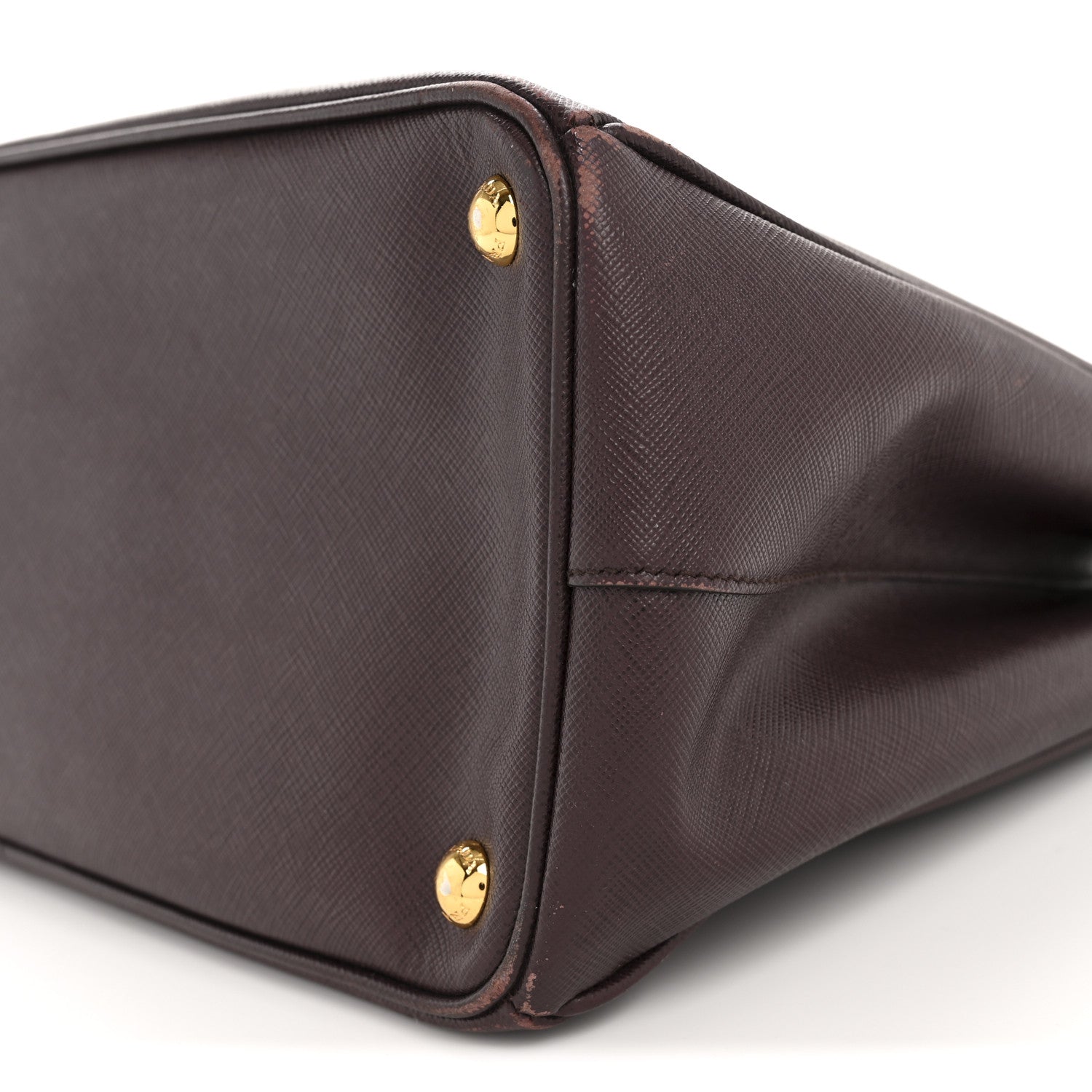 Prada Saffiano Lux Medium Double Zip Tote Bordeaux 9 of 18