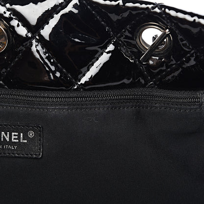 Chanel Patent Quilted Large Chic and Glitter Tote Black 9 of 12