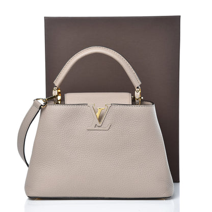Louis Vuitton Taurillon Capucines BB Galet 9 of 9