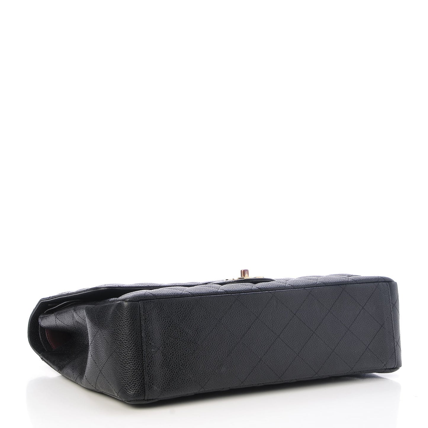 Caviar Quilted Maxi Double Flap Black