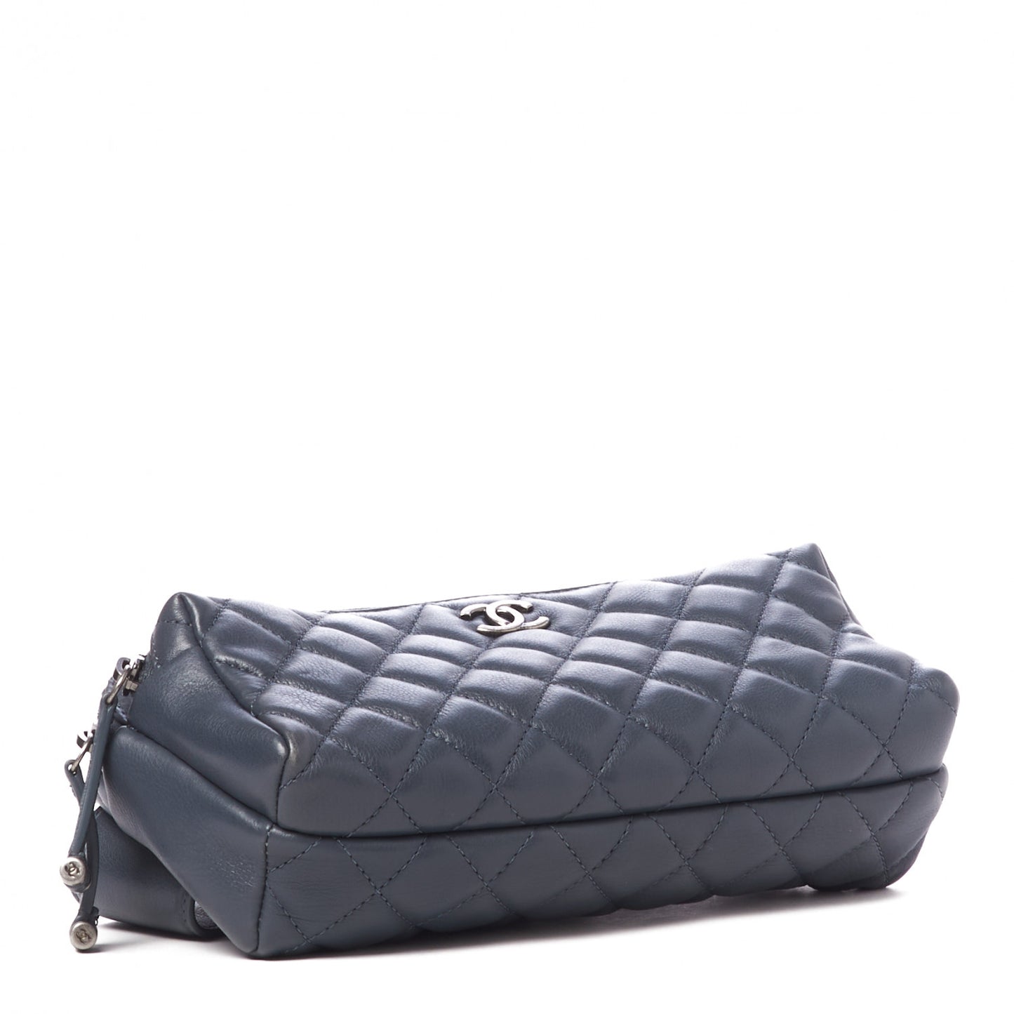 Calfskin Quilted Waist Bag Blue