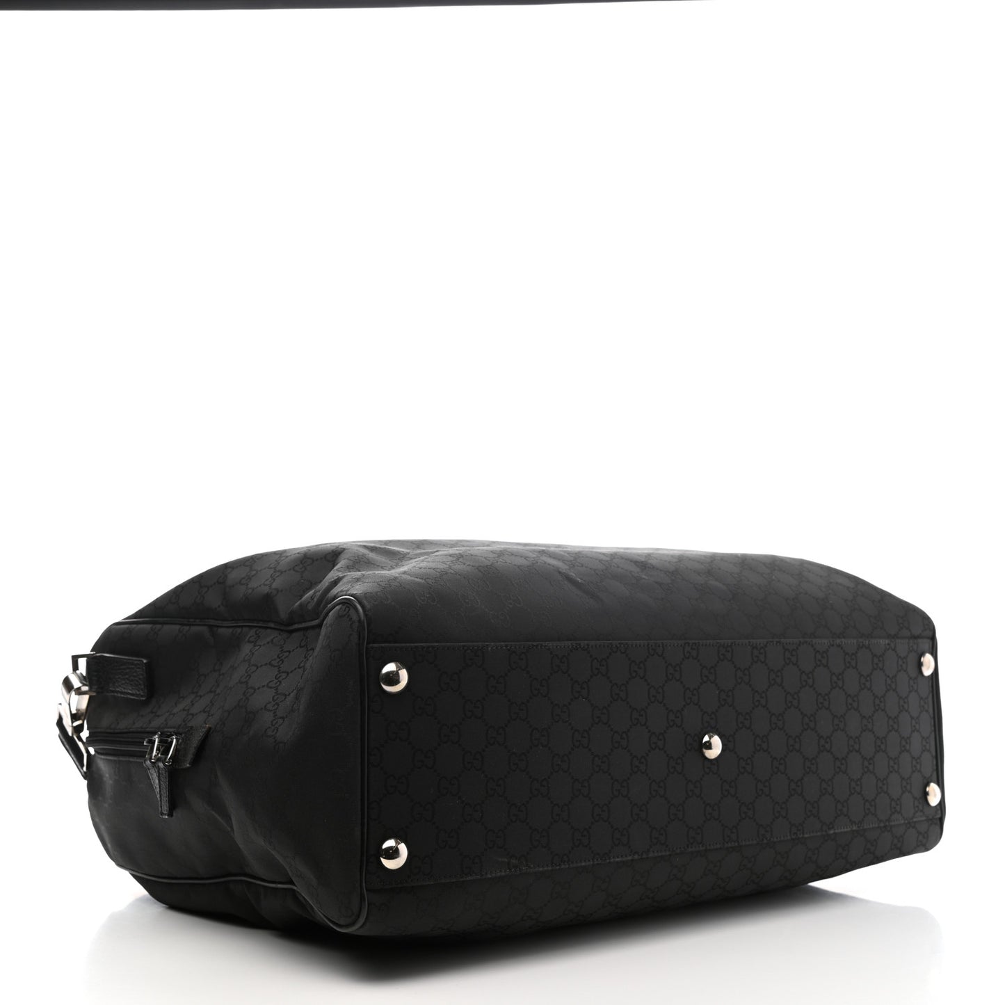 Nylon Monogram Large Duffle Bag Black