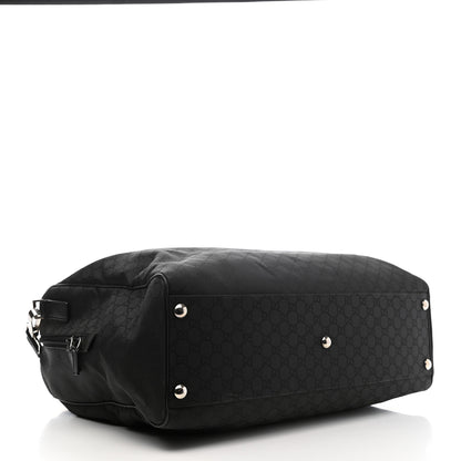 Gucci Nylon Monogram Large Duffle Bag Black 3 of 9