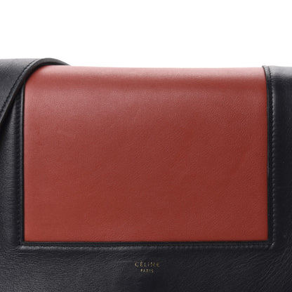 Celine Shiny Smooth Calfskin Medium Frame Shoulder Bag Dark Navy Claycourt 10 of 10