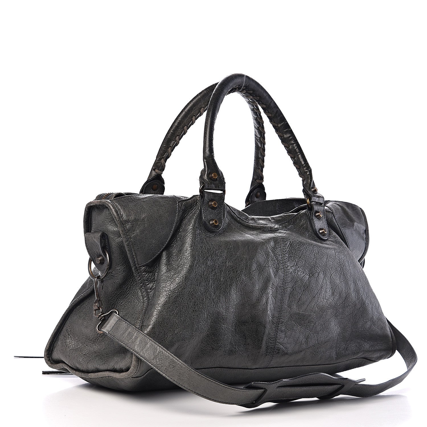 Balenciaga Agneau Classic Hardware Part Time Anthracite 2 of 14