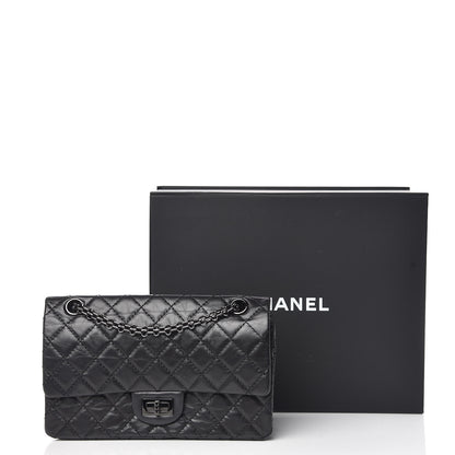 Chanel Aged Calfskin Quilted 2.55 Reissue 225 Flap So Black 13 of 13