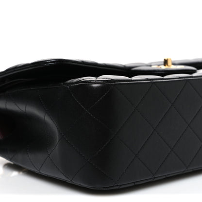Chanel Lambskin Quilted Jumbo Double Flap Black 9 of 10