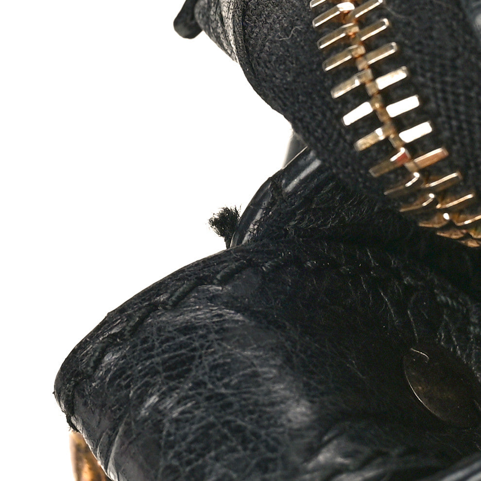 Agneau Giant 12 Rose Gold Hardware Town Black