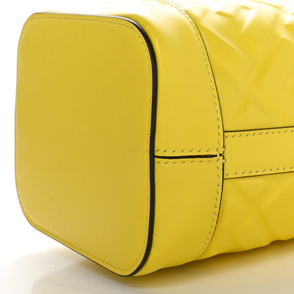 Fendi Vitello Liberty F is Fendi FF Embossed Mini Mon Tresor Bucket Bag Yellow 10 of 10