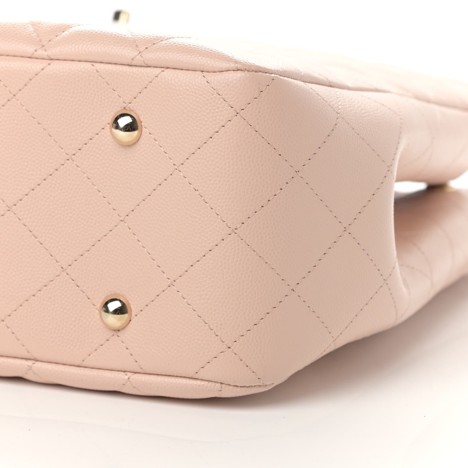Chanel Caviar Quilted Large Classic Shopping Tote Light Beige 10 of 10