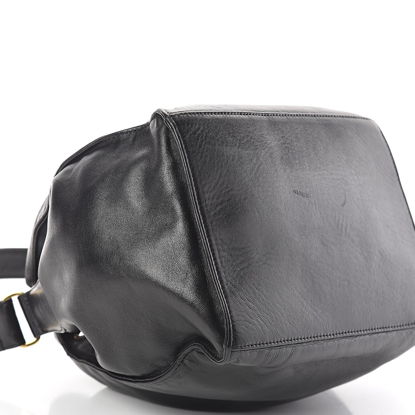 Lambskin CC Drawstring Shoulder Bag Black