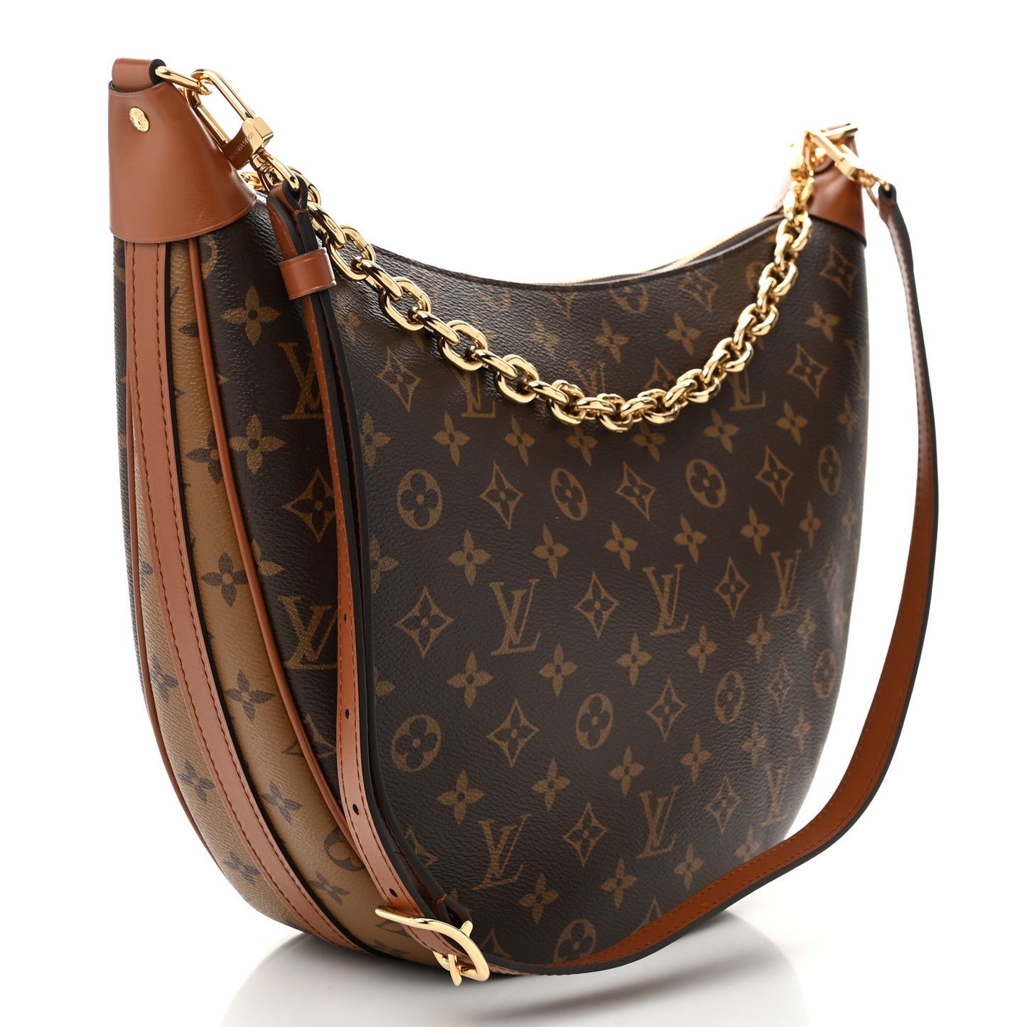 Reverse Monogram Loop Hobo