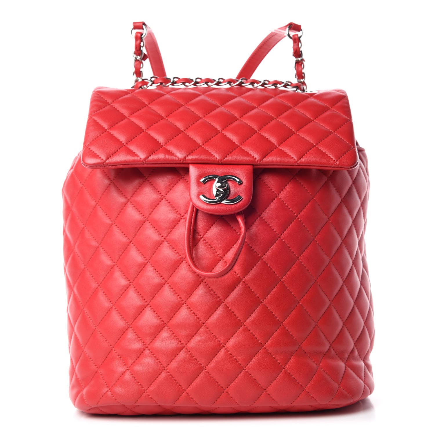 Chanel Lambskin Quilted Large Urban Spirit Backpack Red 1 of 9