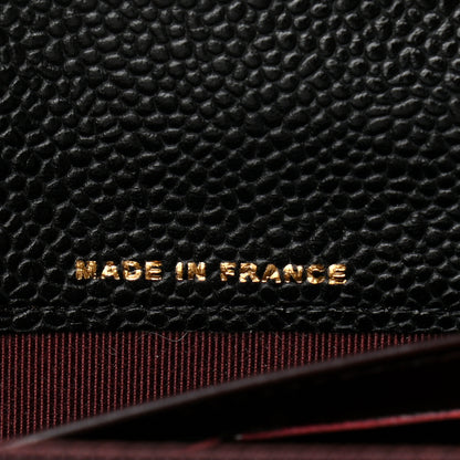 Chanel Caviar Quilted Large Gusset Flap Wallet Black 7 of 10