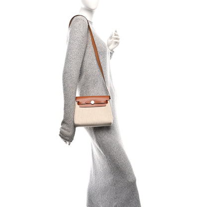 Hermes Military Toile Vache Hunter Herbag Zip Retourne 20 Ecru Beige Fauve 2 of 11