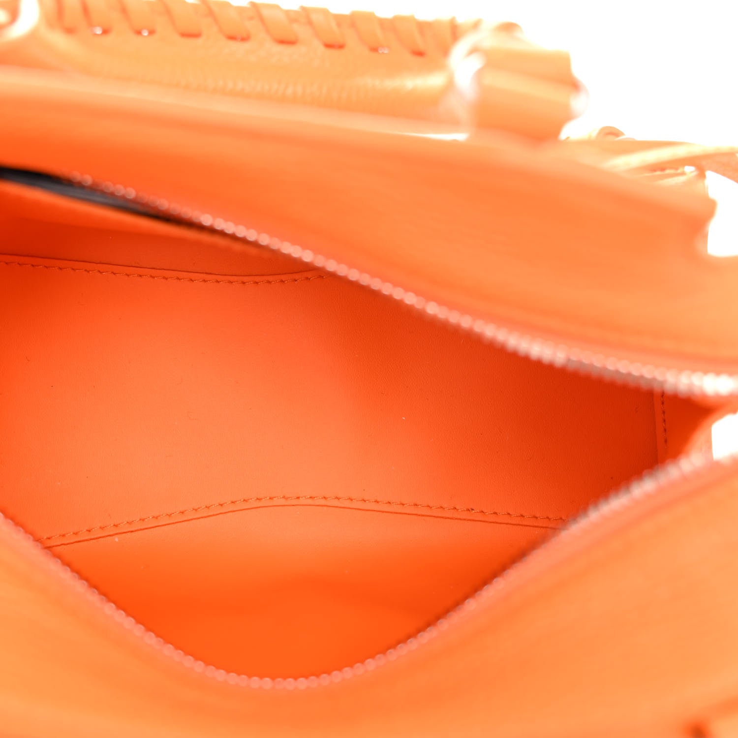 Balenciaga Grained Calfskin Neo Classic Silver Hardware Mini City Pop Orange 5 of 9