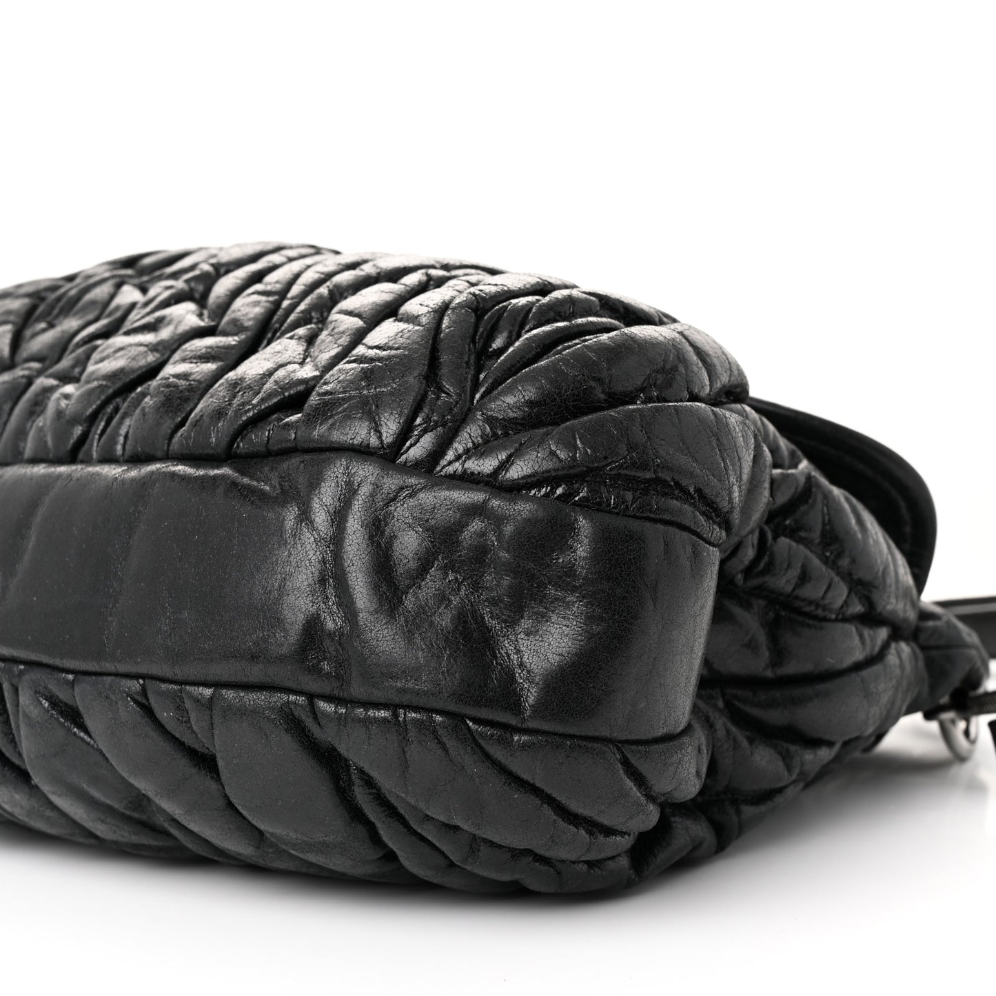 Nappa Matelasse Coffer Hobo Black