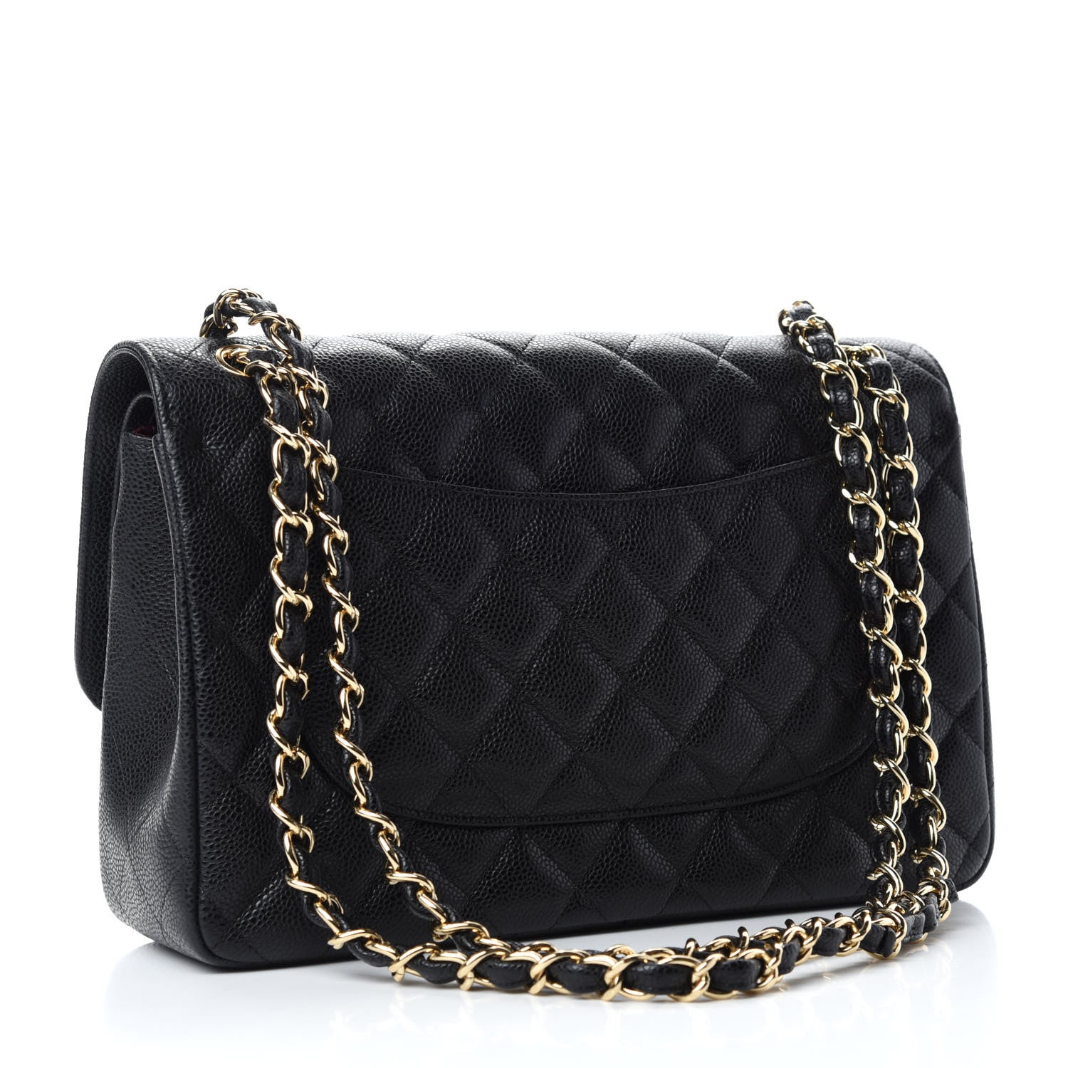 Chanel Caviar Quilted Jumbo Double Flap Black 3 of 10