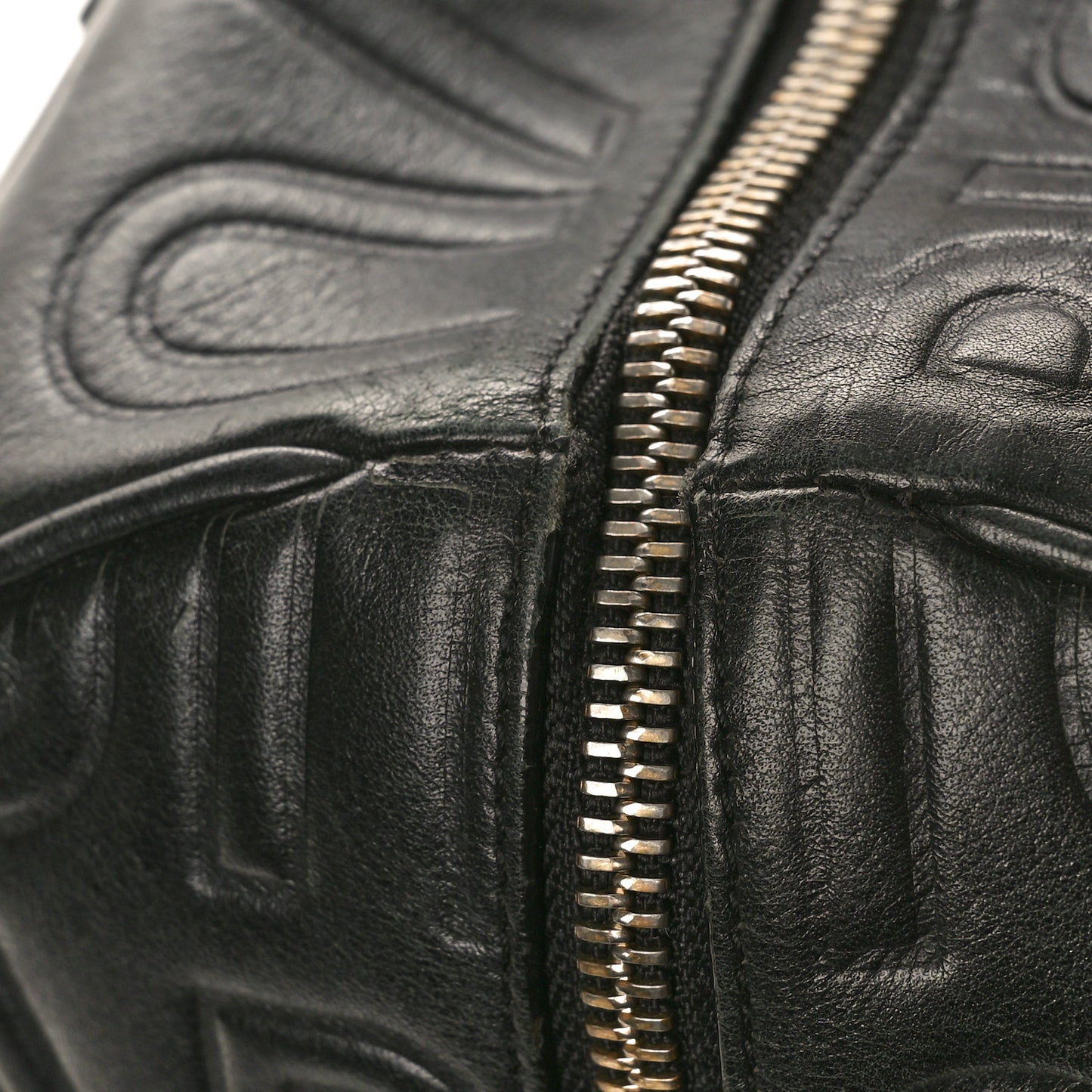 Calfskin Embossed Speedy Cube 30 Black