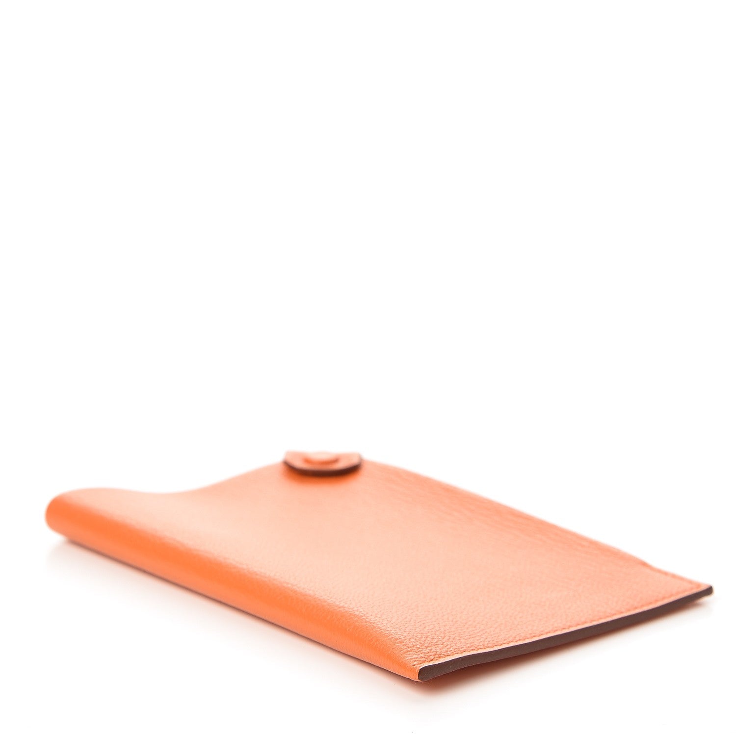 Hermes Chevre Mysore Tarmac PM Passport Holder Orange 4 of 8