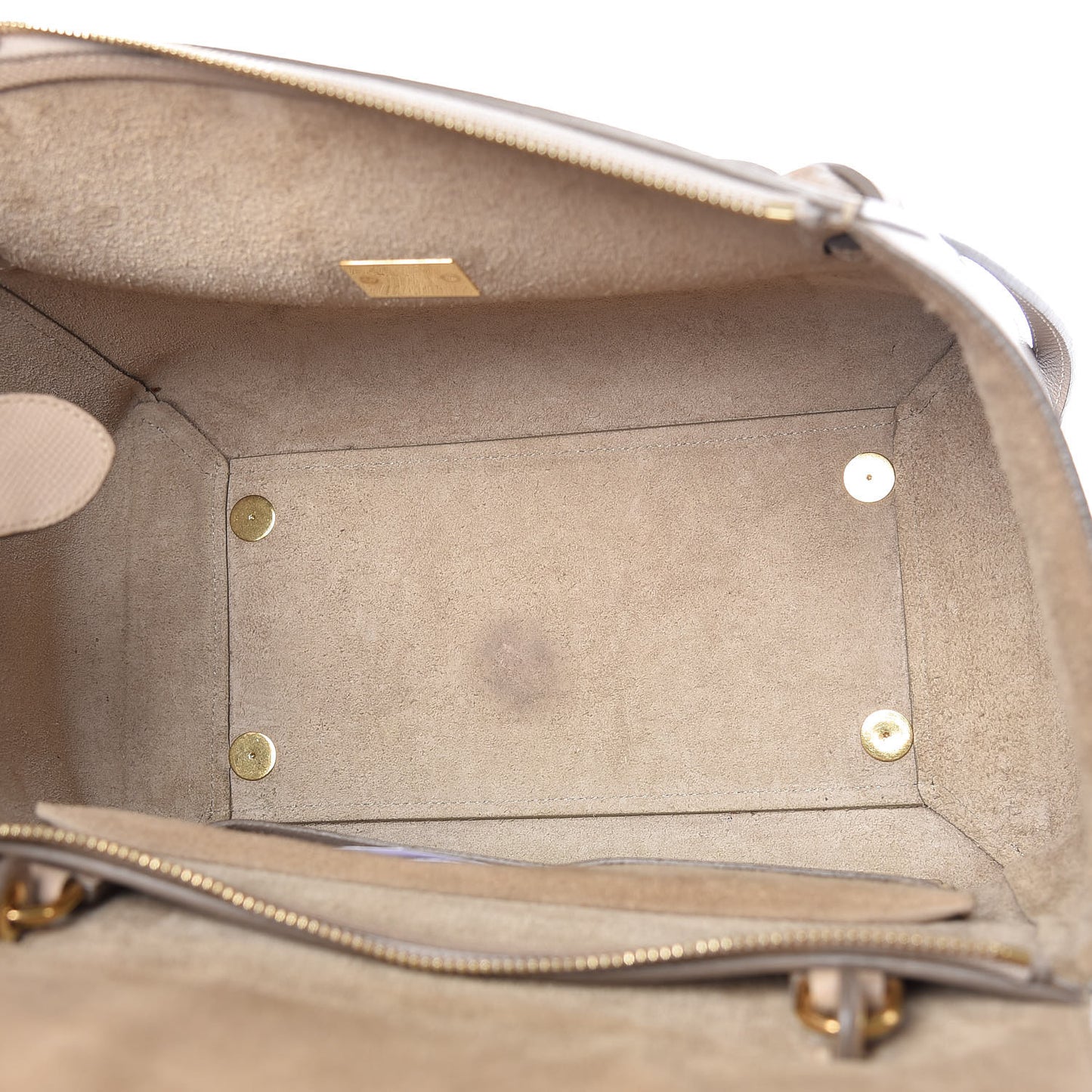 Grained Calfskin Mini Belt Bag Light Taupe