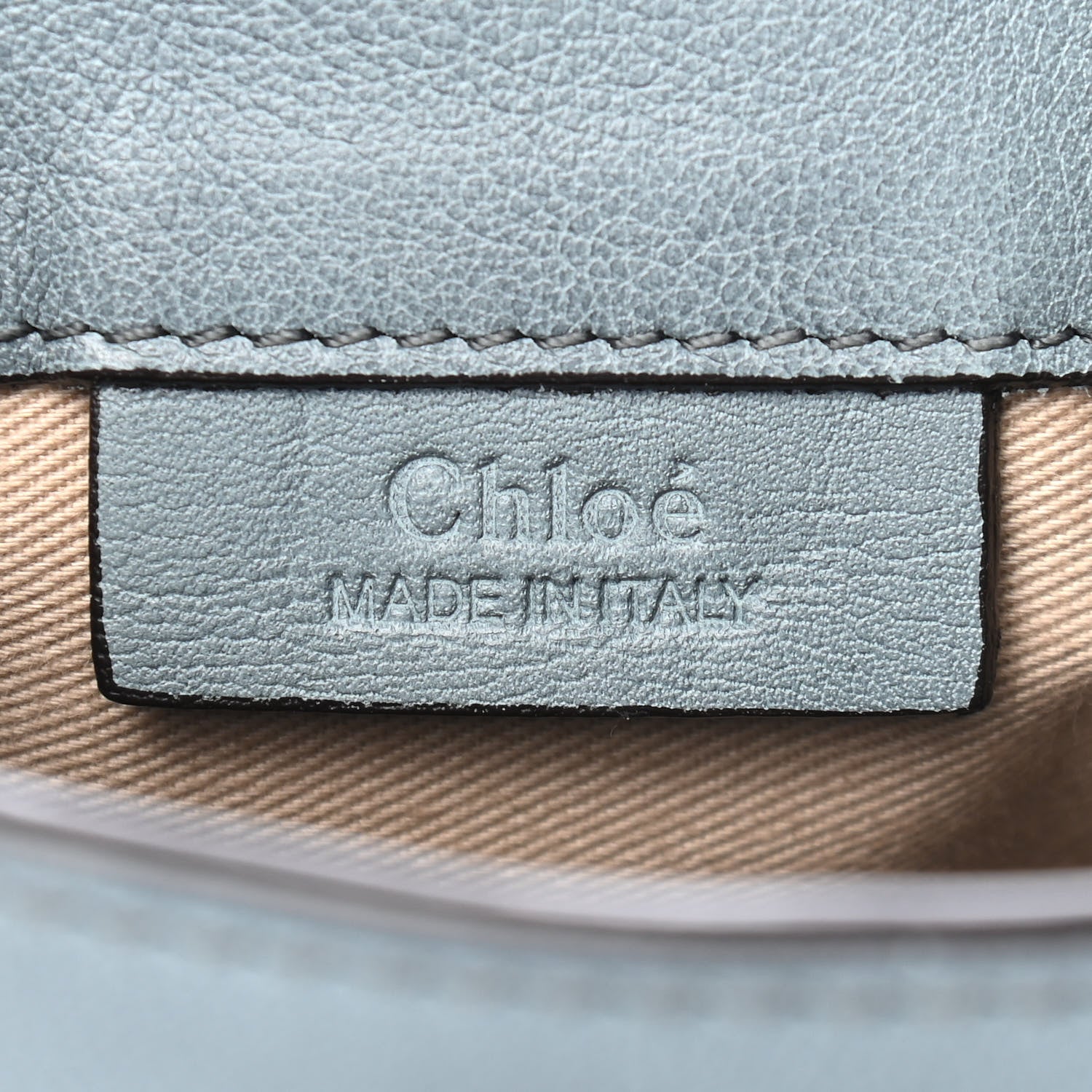 Chloe Suede Calfskin Mini Faye Backpack Washed Blue 7 of 9