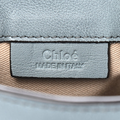 Chloe Suede Calfskin Mini Faye Backpack Washed Blue 7 of 9
