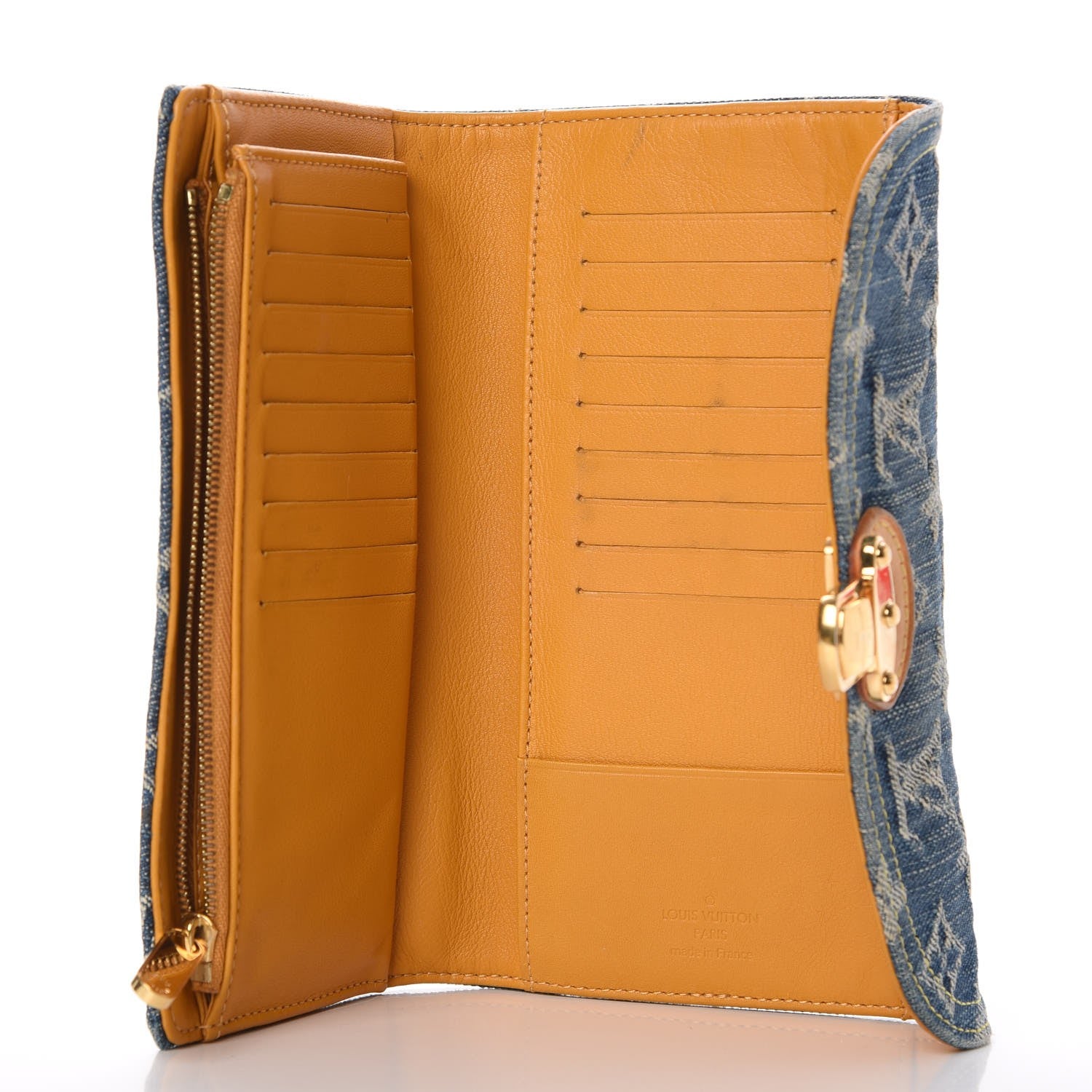 Louis Vuitton Denim Amelia Wallet Blue 5 of 10