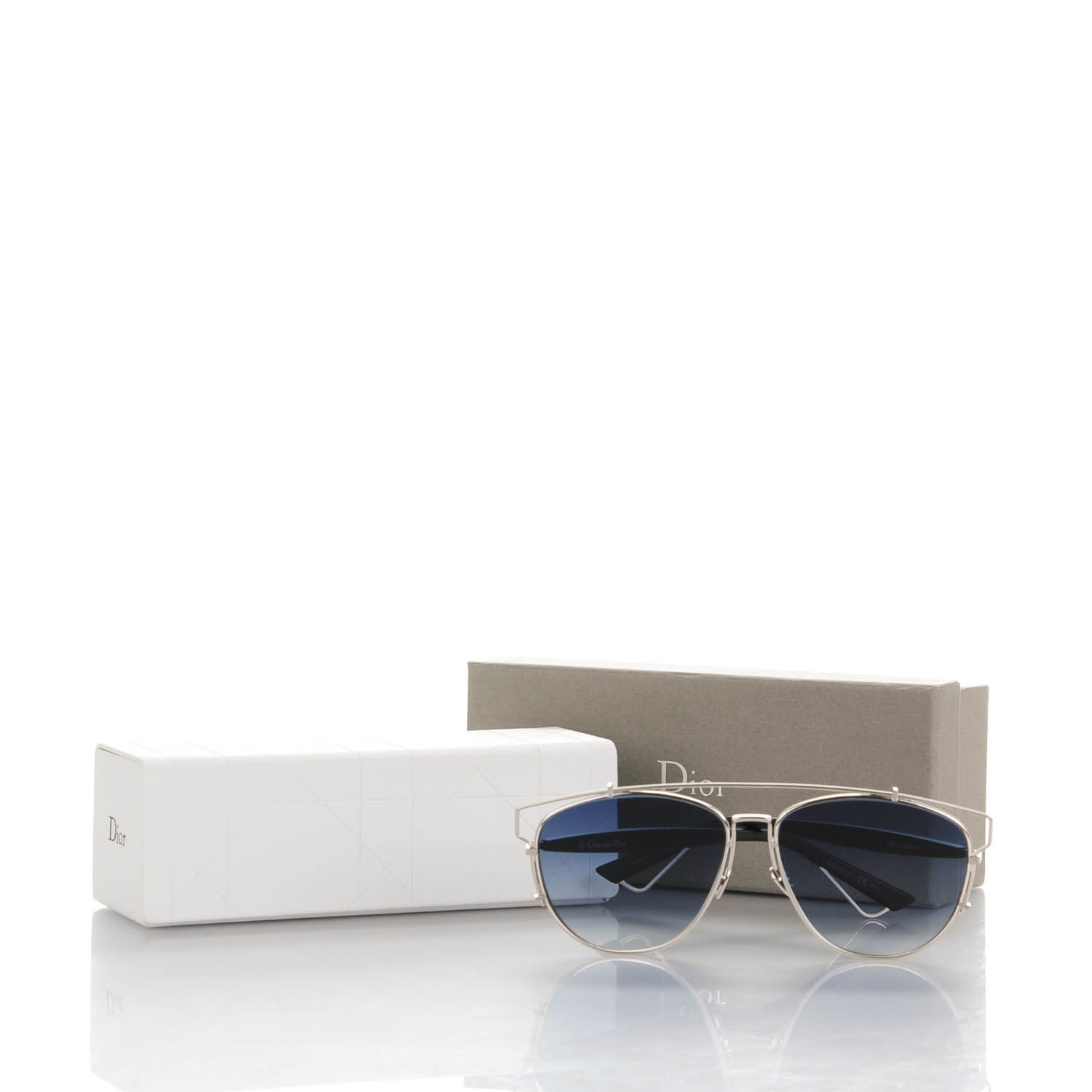Christian Dior Technologic Sunglasses Silver Blue 8 of 8