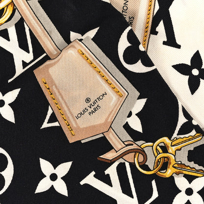 Louis Vuitton Silk Monogram Confidential Bandeau Black 3 of 4