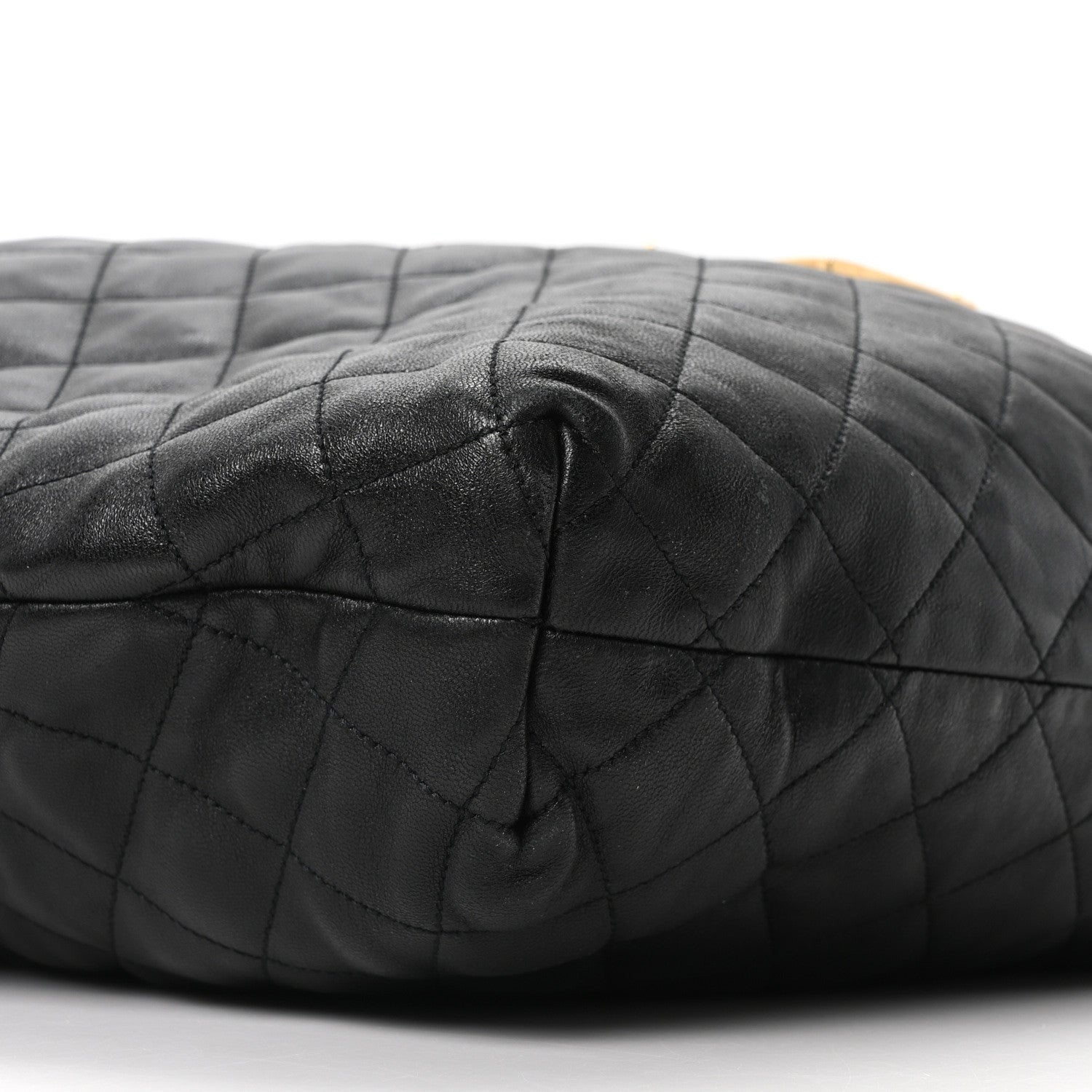 Saint Laurent Lambskin Quilted Maxi Icare Shopping Tote Black 9 of 10