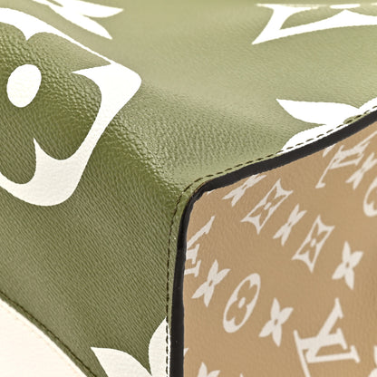 Louis Vuitton Monogram Giant Onthego GM Kaki Beige 13 of 13