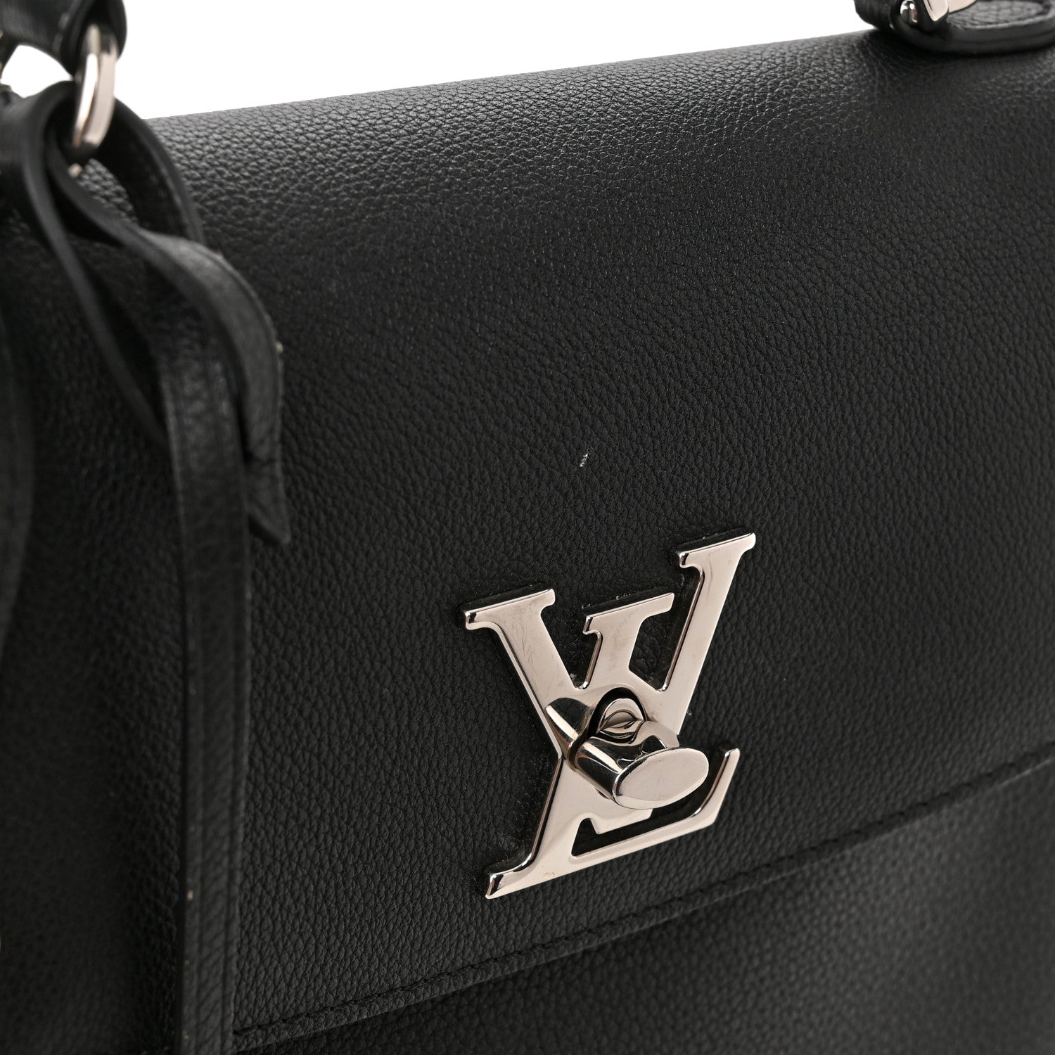 Louis Vuitton Calfskin Lockme Ever BB Black 10 of 10