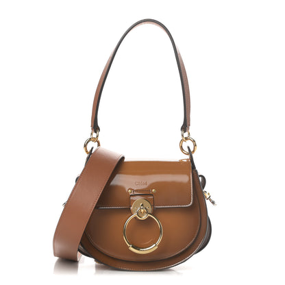 Chloe Patent Calfskin Small Tess Bag Caramel 1 of 12