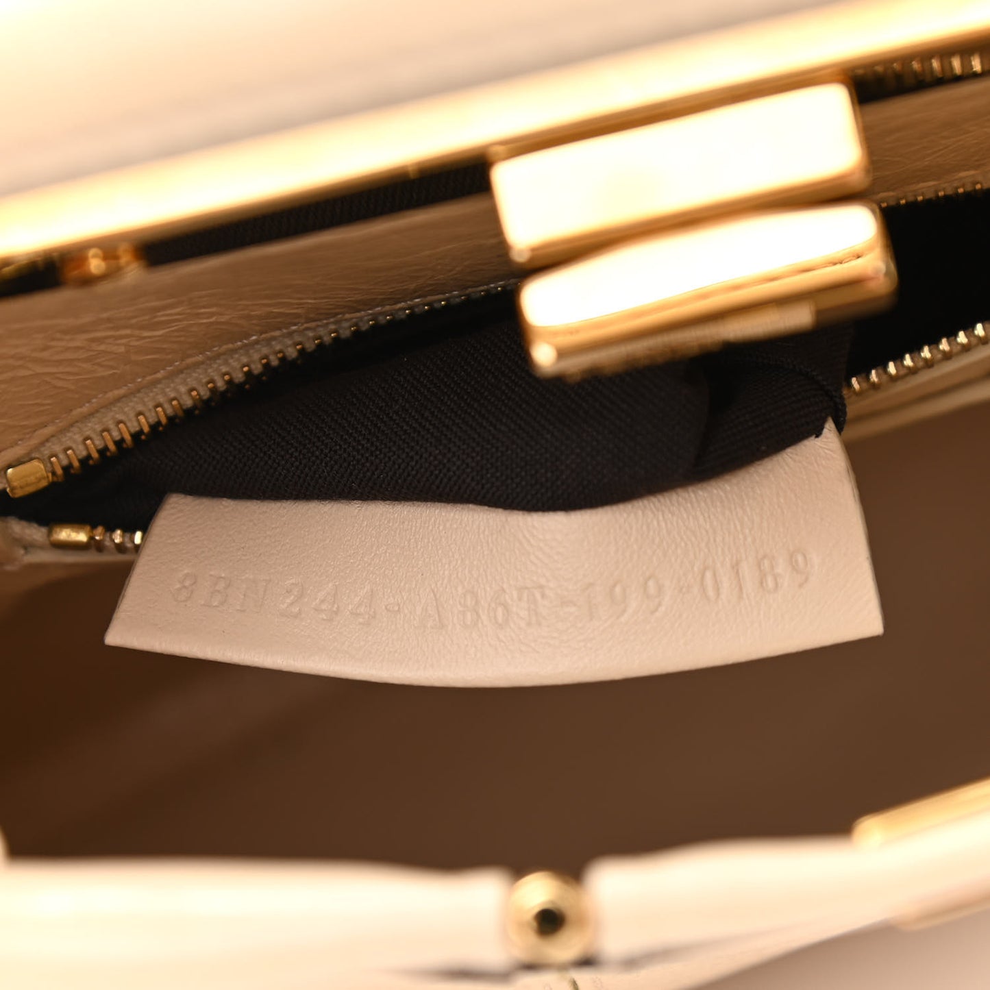 Agnello Old Shine Mini Peekaboo Iconic Satchel Camelia