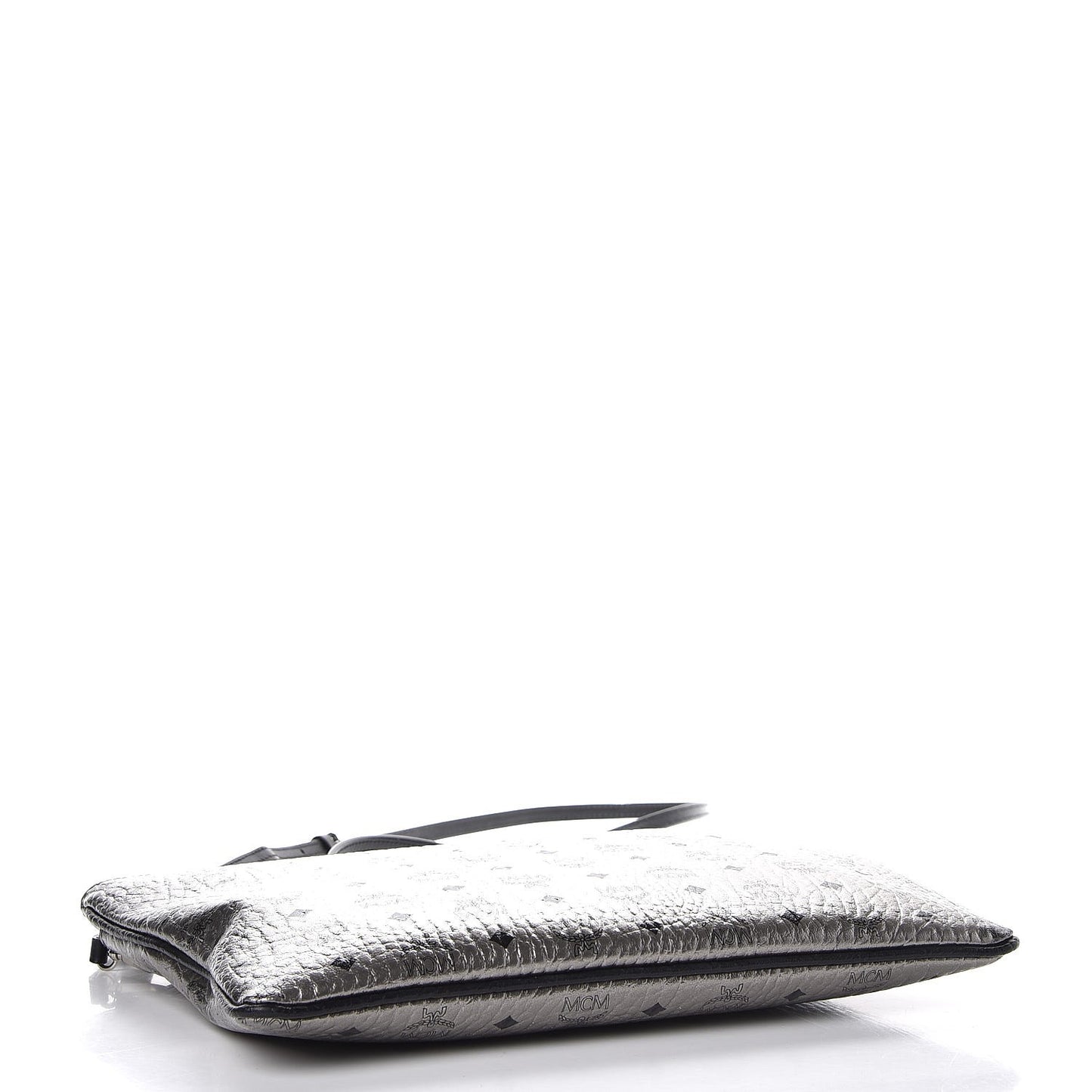 Metallic Visetos Original Medium Pouch Silver