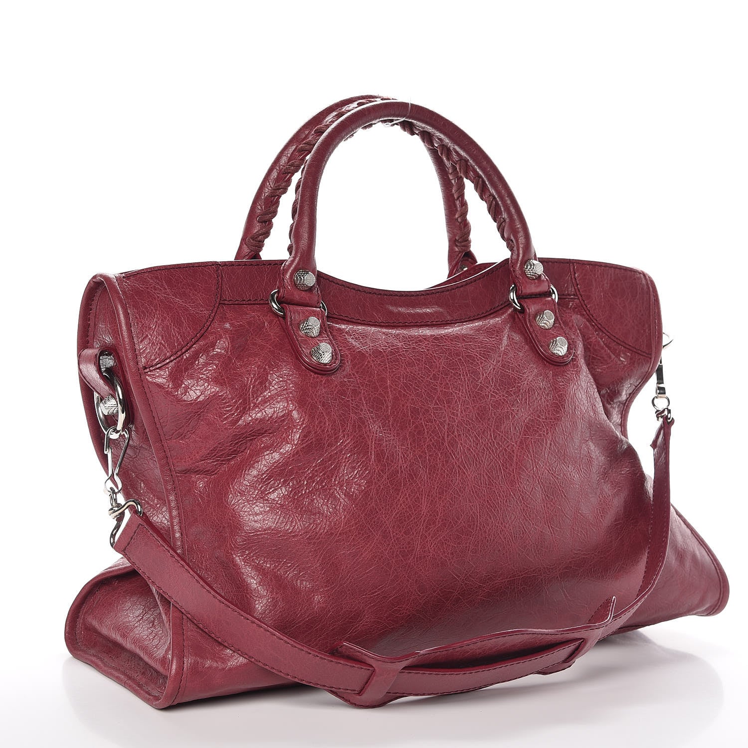 Balenciaga Agneau Giant 12 Silver Hardware City Cassis 3 of 14