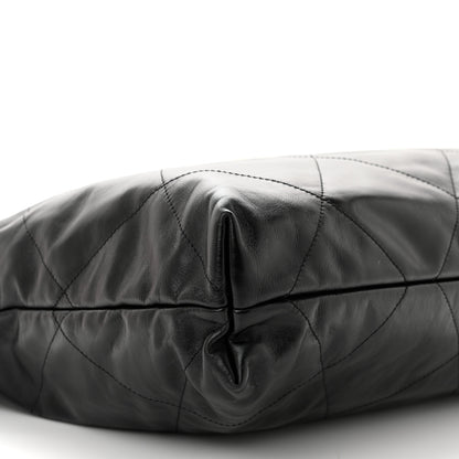 Chanel Shiny Calfskin Quilted Chanel 22 Black 10 of 11